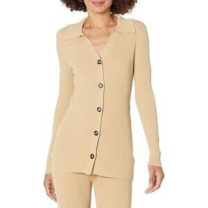 The Drop Women's Constance Rib Button-Down Sweater Size XS